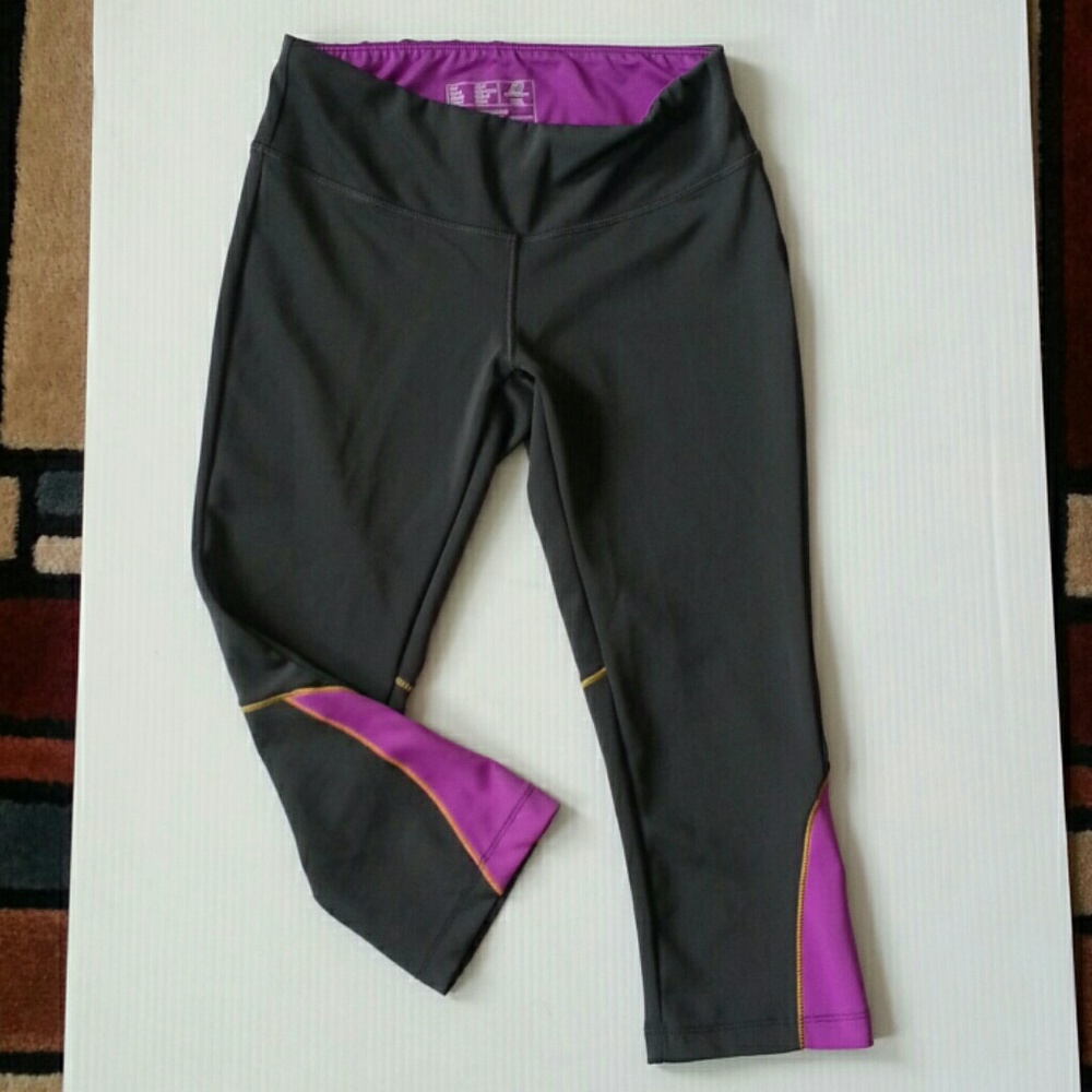 Gray New Balance Capri Workout Pants